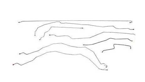 Fine Lines, 01-07 Chevrolet Silverado 2500 HD Brake Line Kit Reg Cab/Long  Stainless Steel