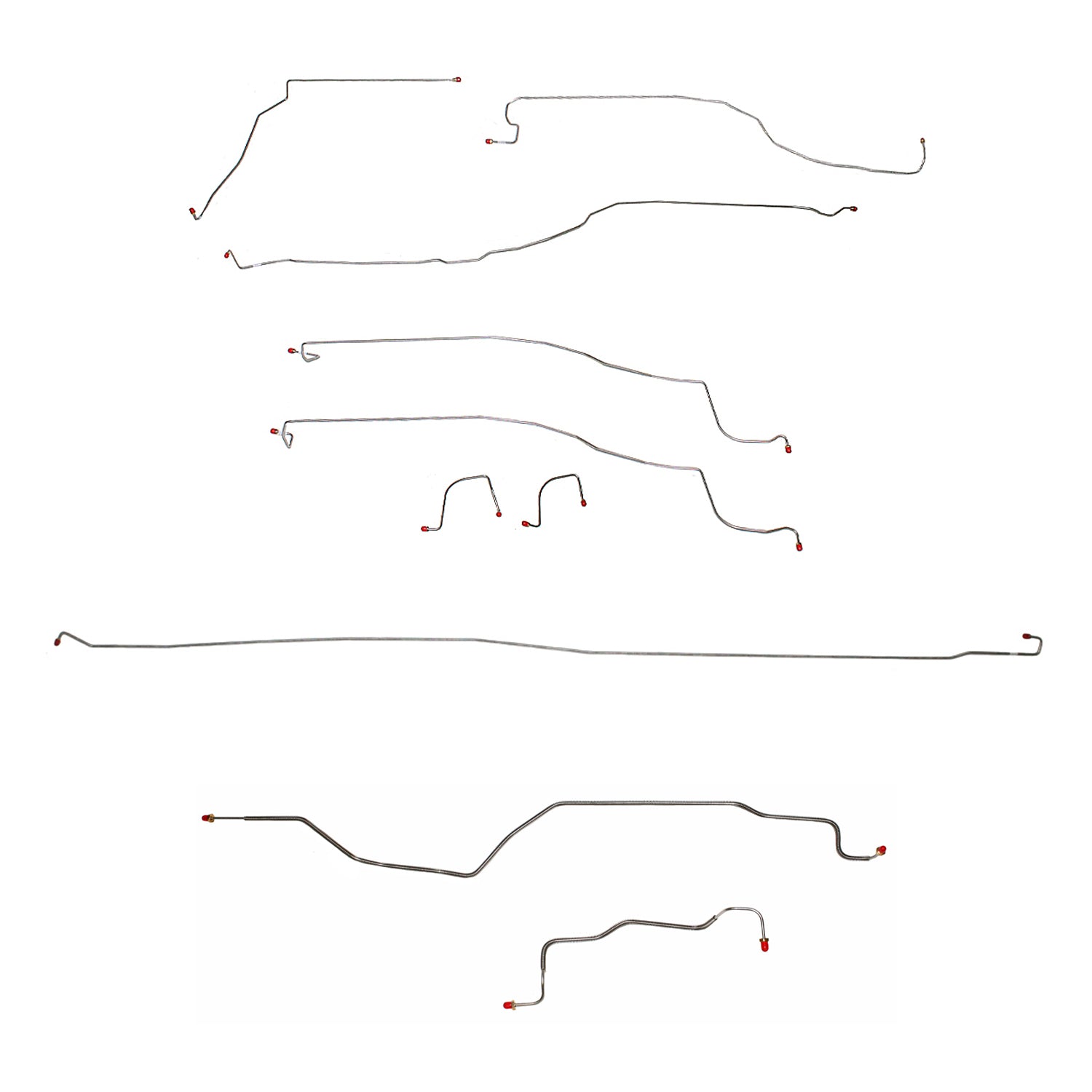 Fine Lines, 03-04 Chevrolet 1500 Brake Line Kit 4WD Reg Cab/Short Bed Stainless Steel