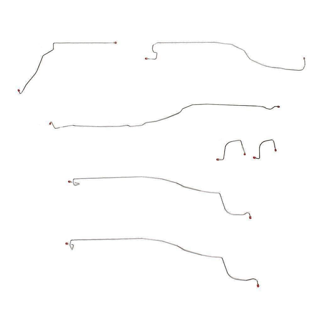 Fine Lines, 03-04 Chevrolet Silverado 1500 Front Brake Line Kit 4WD Stainless Steel