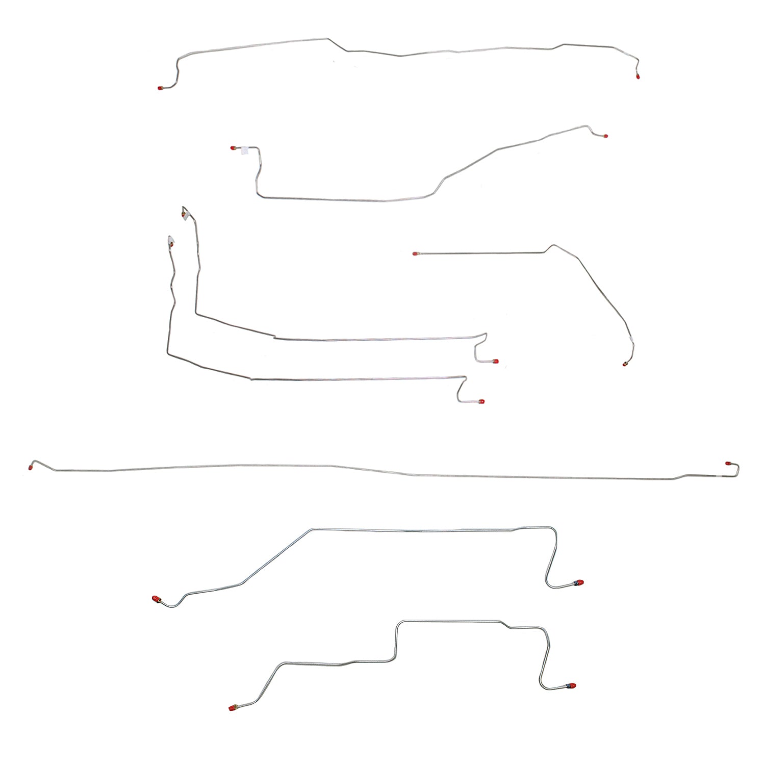 Fine Lines, 05-07 Chevrolet  1500 Brake Line Kit 4WD Reg Cab/Long Bed Stainless Steel