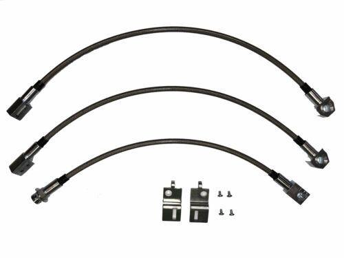 Fine Lines, 1966 Dodge Coronet Brake Hose Kit w/ Dana Kit Braided Stainless - HSK0029SS