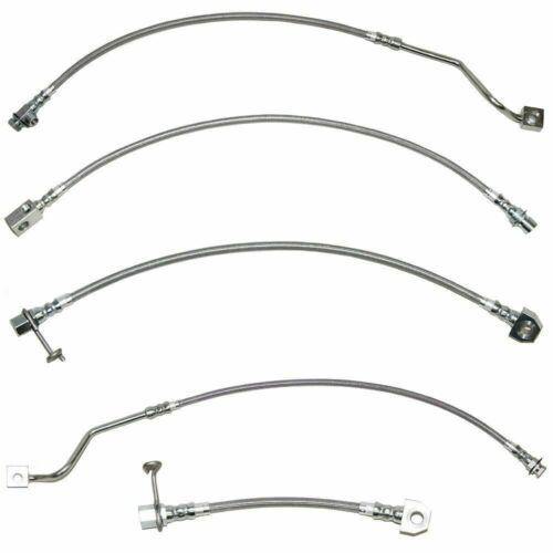 Fine Lines, 1999-01 Ford F-250 SD Brake Hose Kit 4WD RWABS Non-Stag Rear Calipers -HSK0019SS