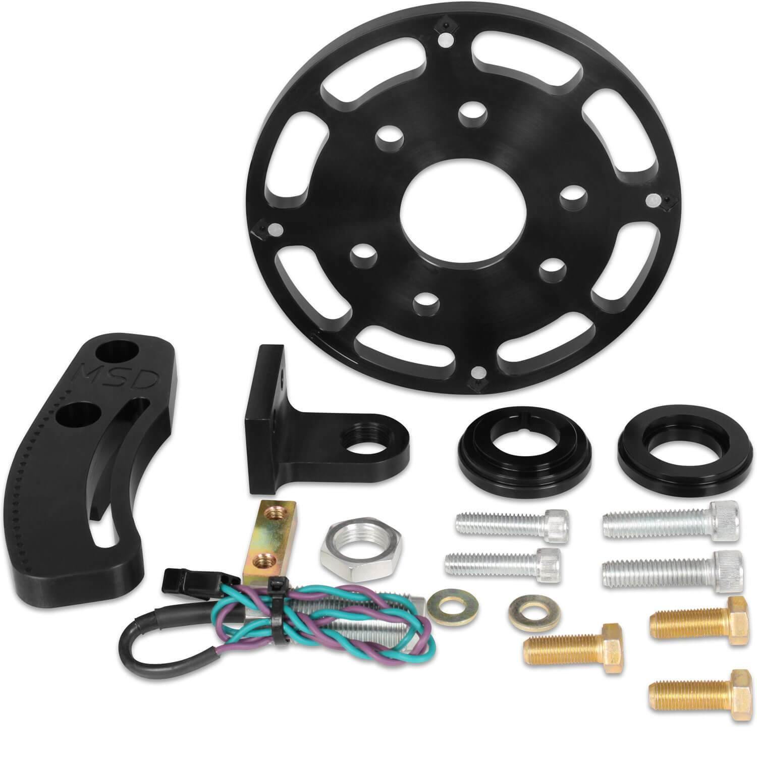 MSD, Black Chevy Small Block 6.25" Balancer Crank Trigger Kit - 86003