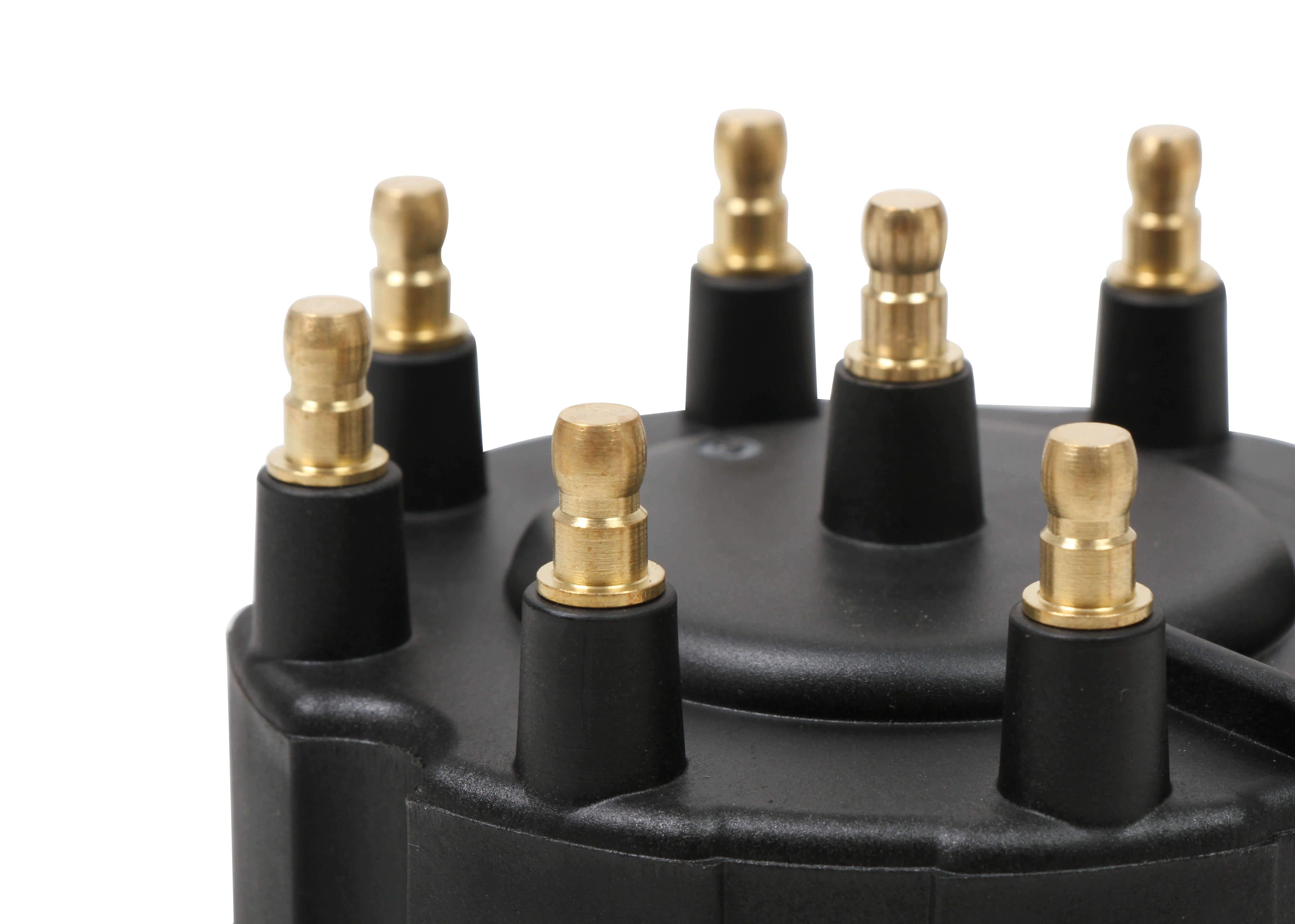 MSD, Black Distributor Cap, GM HEI, Late Model, Ext Coil - 84263