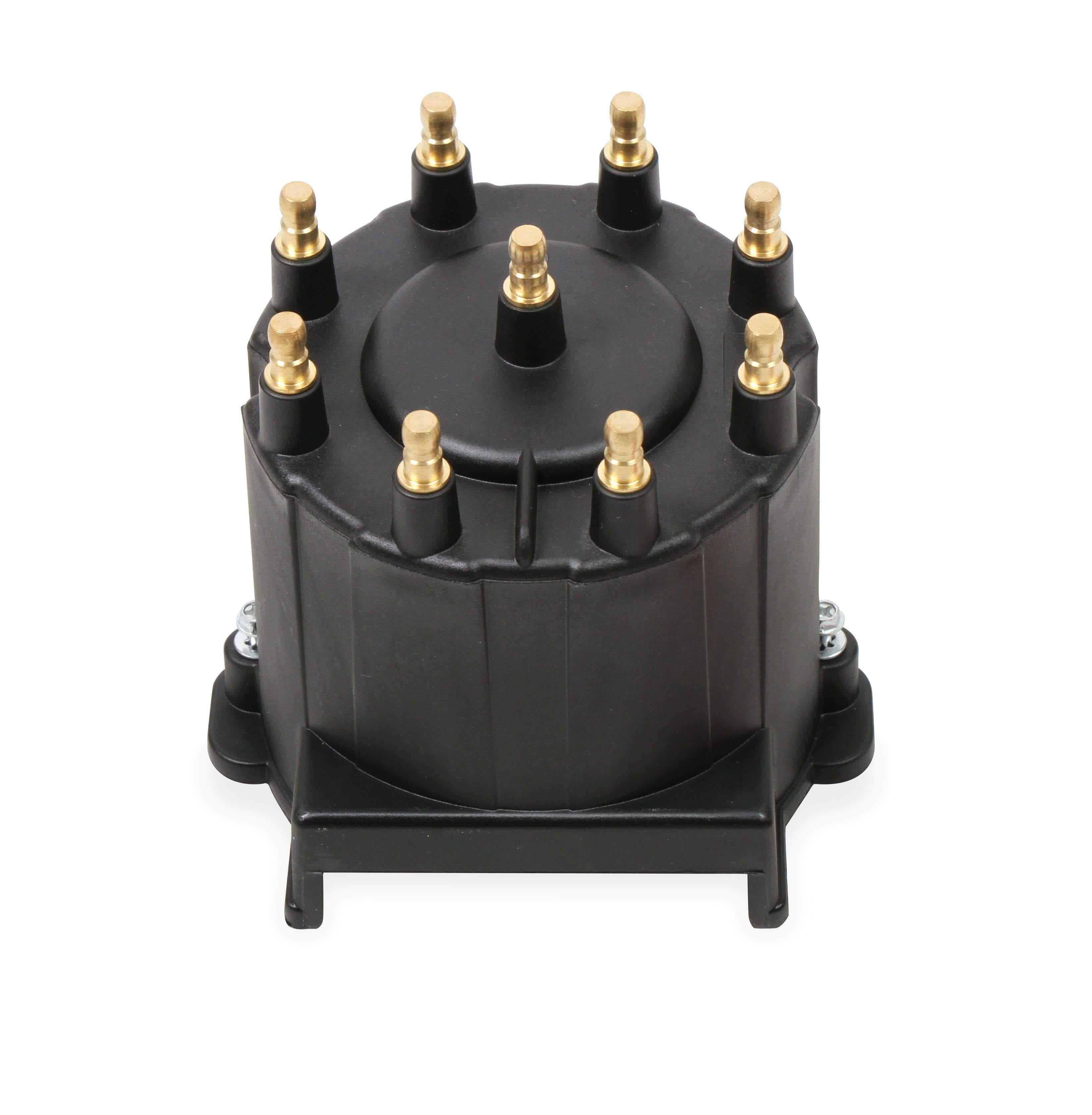 MSD, Black Distributor Cap, GM HEI, Late Model, Ext Coil - 84263