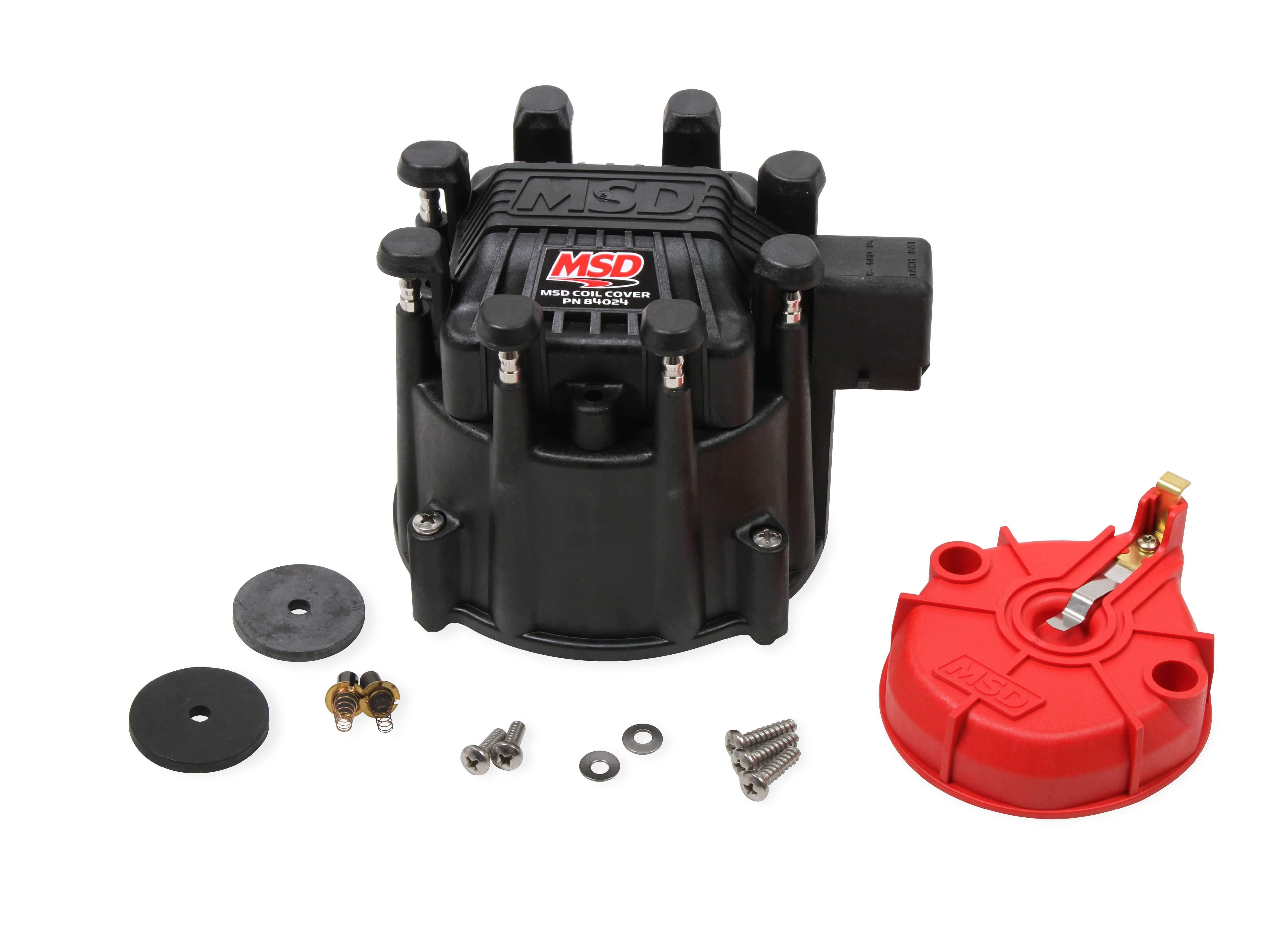 MSD, Black Extreme Output HEI Cap/Rotor Kit - 84025