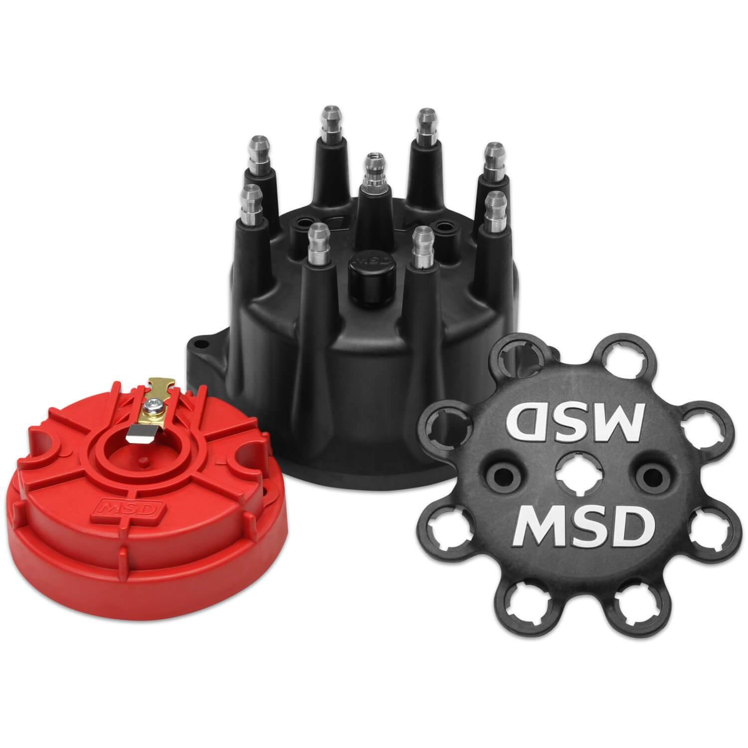 MSD, Black Small Diameter Cap and Rotor Kit - 84317