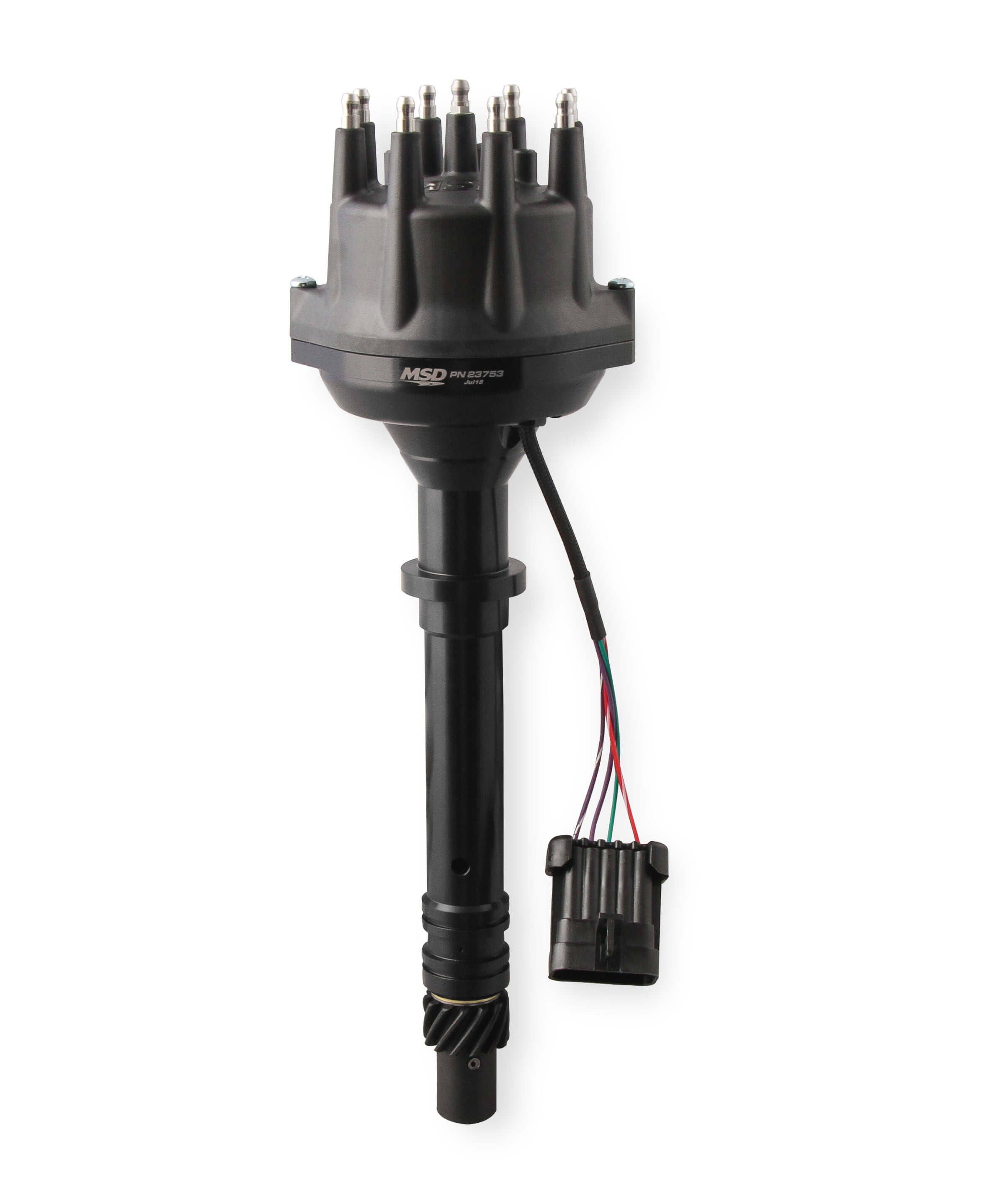 MSD, Black for Chevy Small / Big Block Dual Sync Distributor - 23753