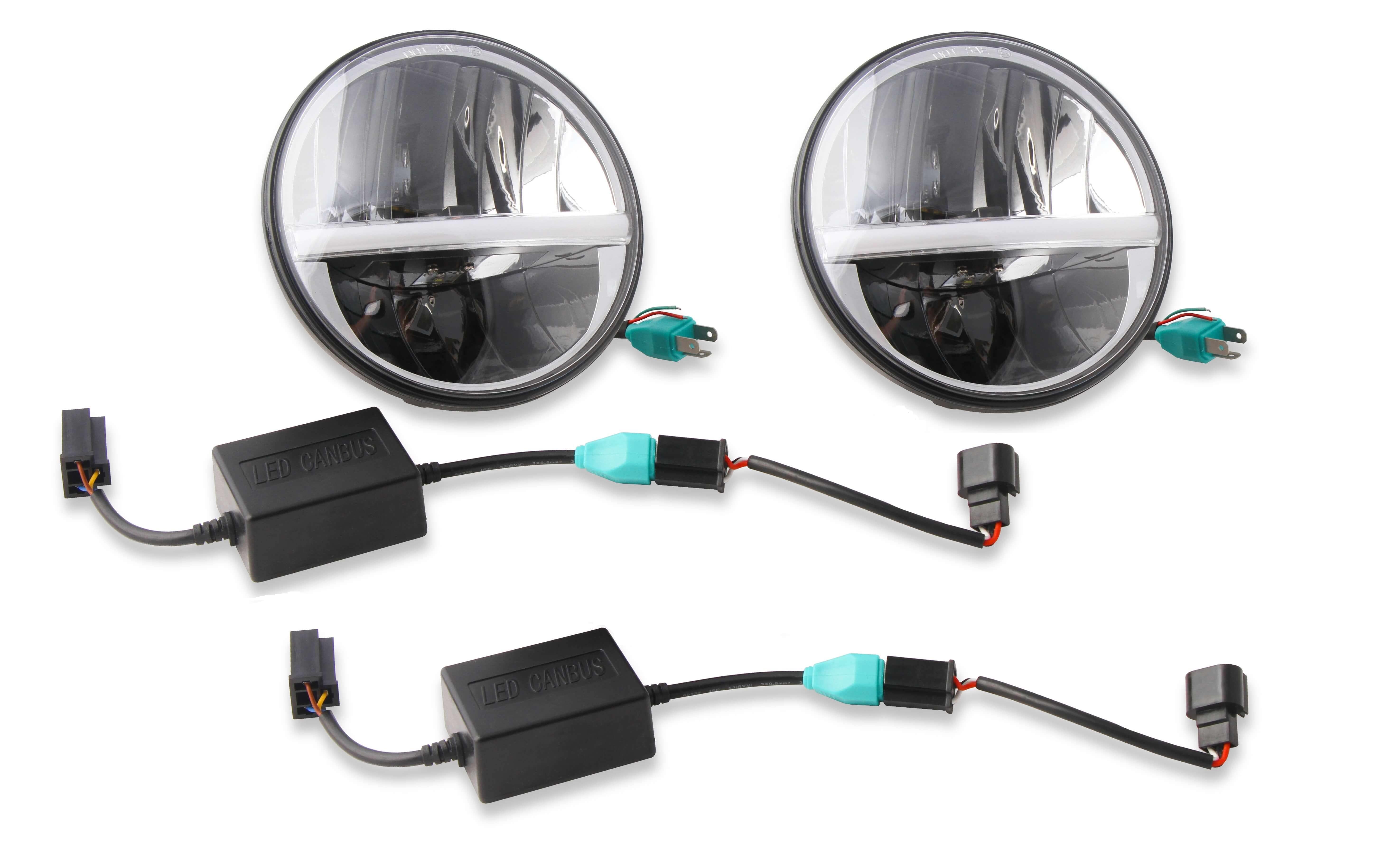 Bright Earth, Bright Earth - 7" Round LED Headlights - 6024BAR-BEL