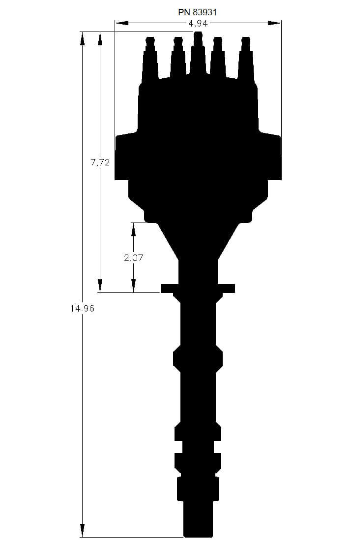 MSD, Chevy 409/509 Ready to Run Distributor - 83931