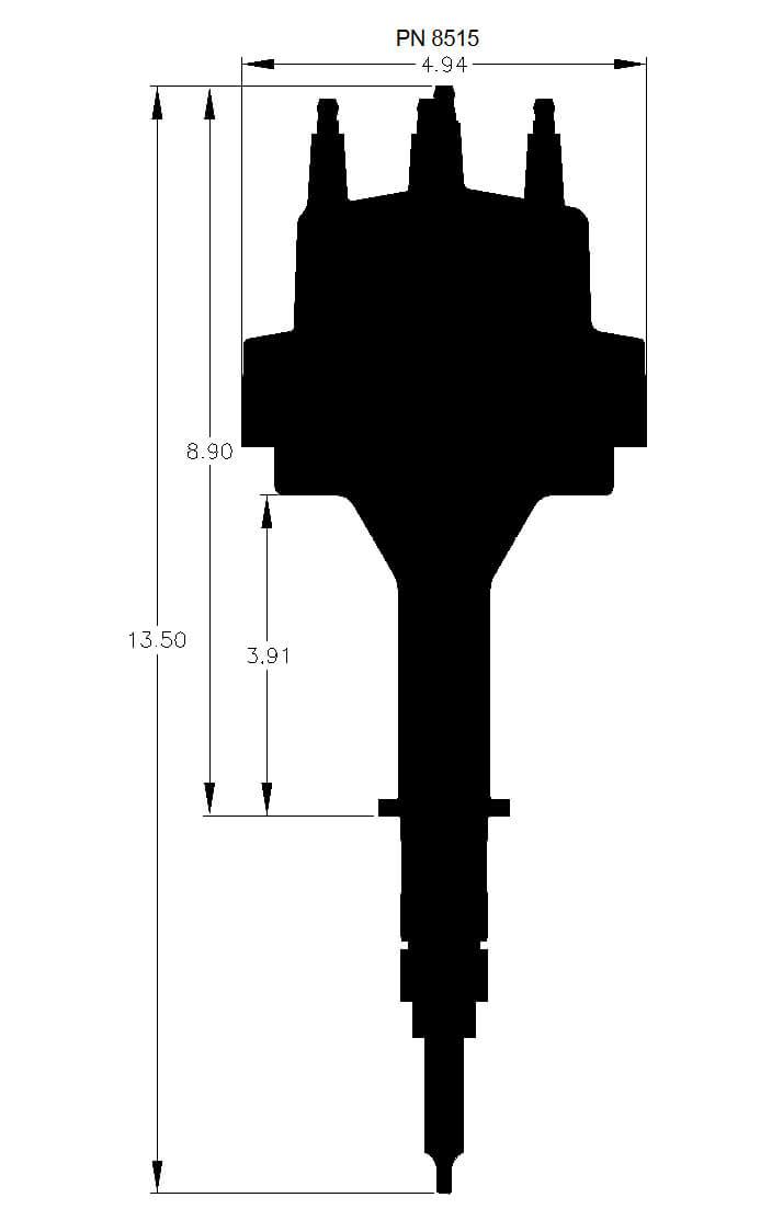 MSD, Chevy In-line 6 Cylinder Distributor - 8515