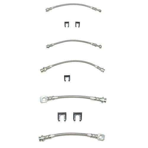 Fine Lines, Fine Lines HSK0018SS - 69-72 Buick GS Brake Hose Kit Disc Brakes Complete Kit Braided