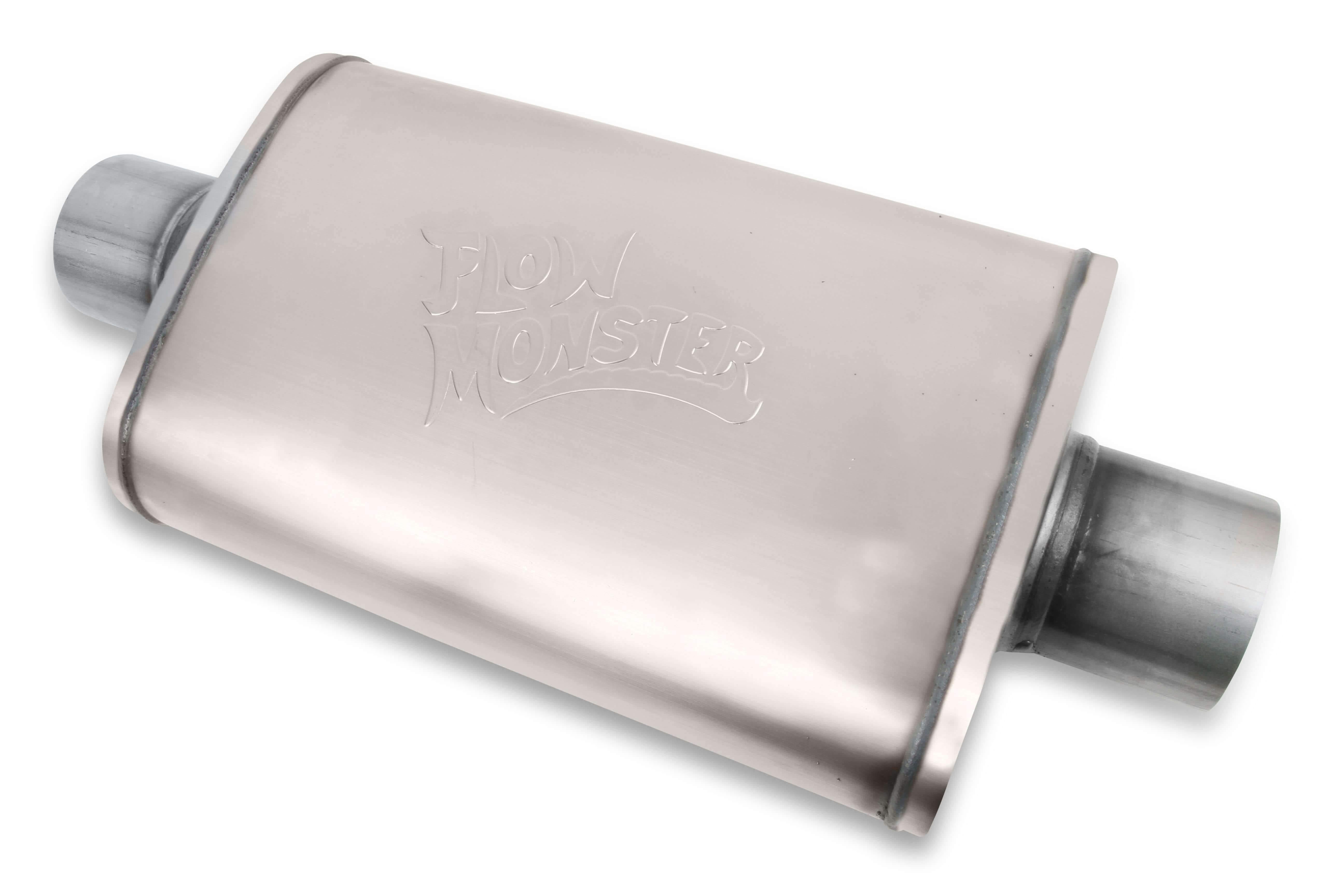 Flowmonster, Flowmonster Performance Muffler 3 inch inlet &  3 inch outlet 11219-FM 409 Stain